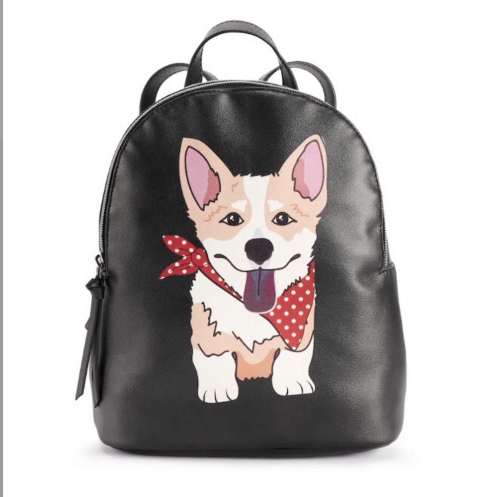 T-Shirt & Jeans Corgi Small Backpack Purse Dog